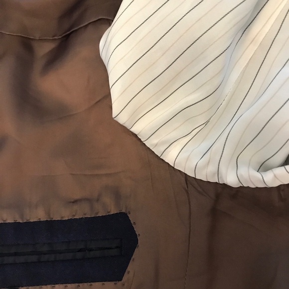 J CREW LUDLOW SLIM 40R Navy blue mens blazer Italian woven Excellent - Picture 10 of 10